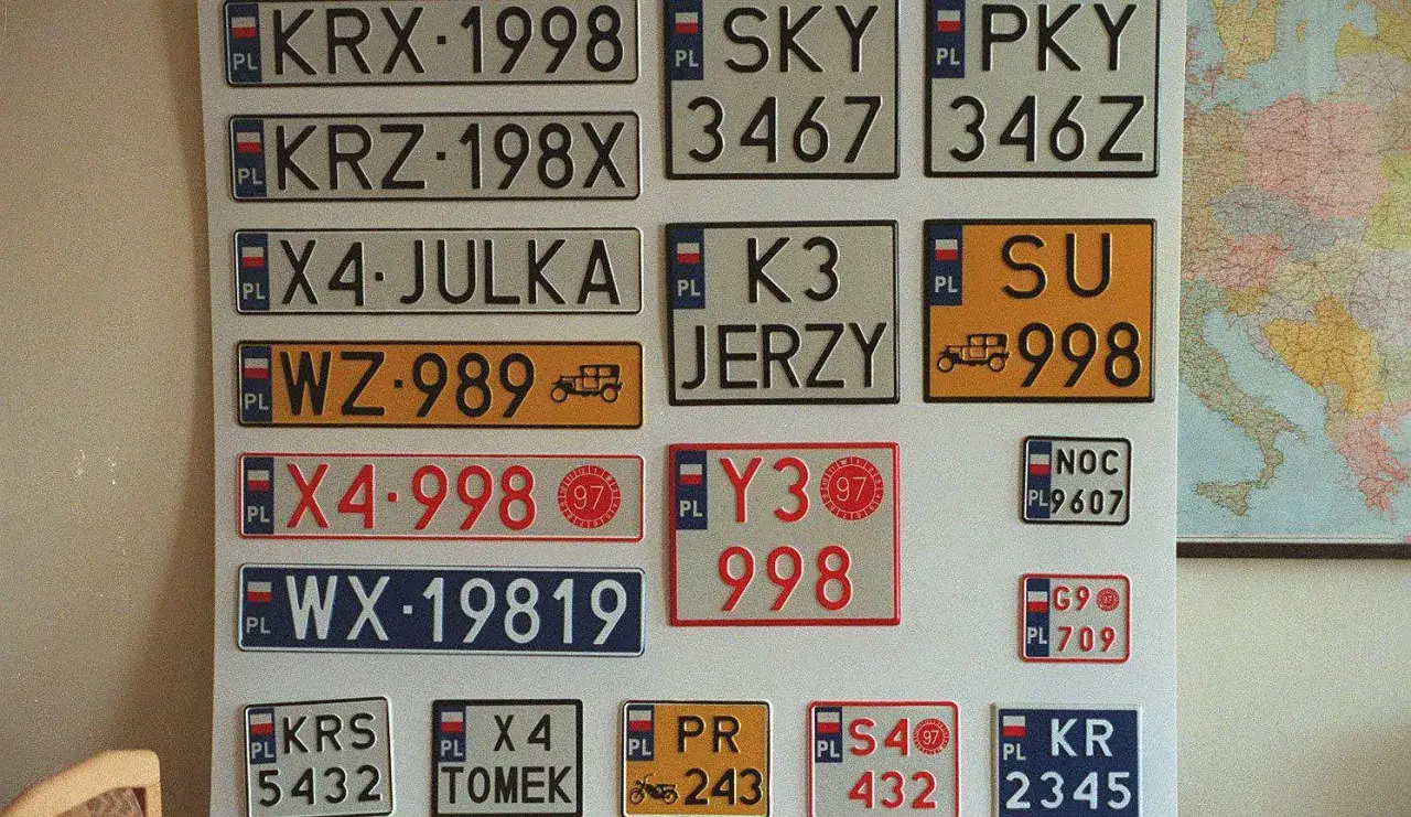 tablice rejestracyjne polskie różne wzory