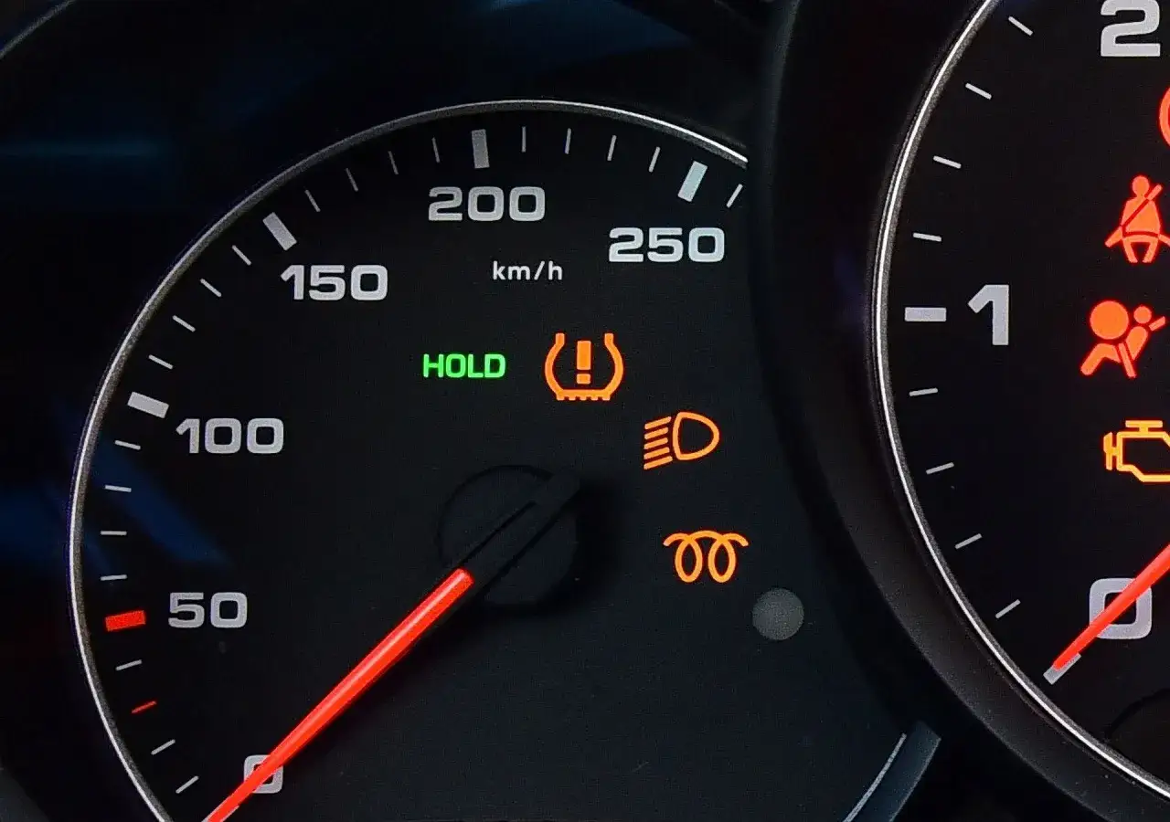 kontrolka TPMS na desce rozdzielczej